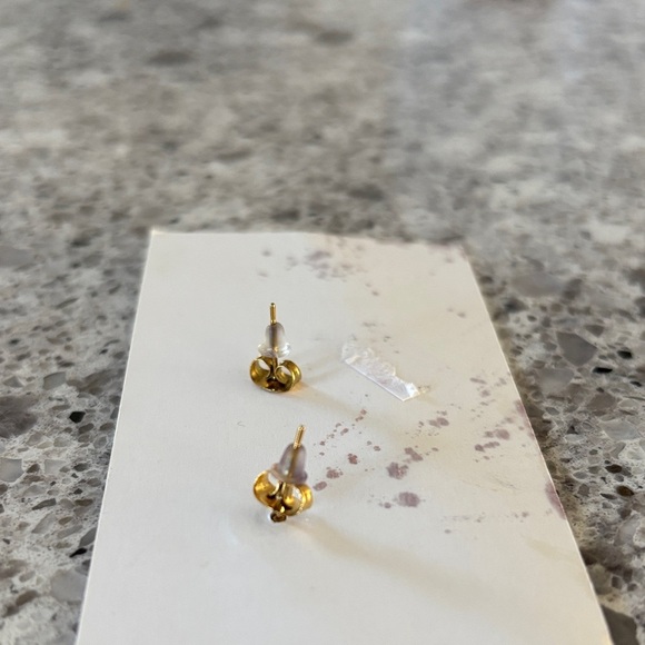 Posh Black and Gold Earrings - Picture 2 of 3